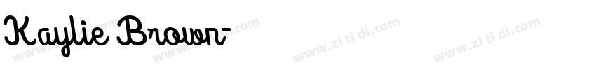Kaylie Brown字体转换
